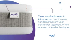 Aanpasbaar Wave Cool by M line matras