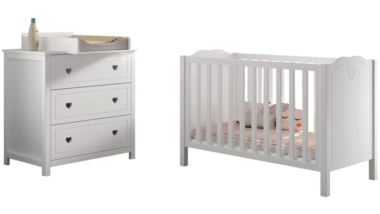 Babyledikant Amori met commode en opzet