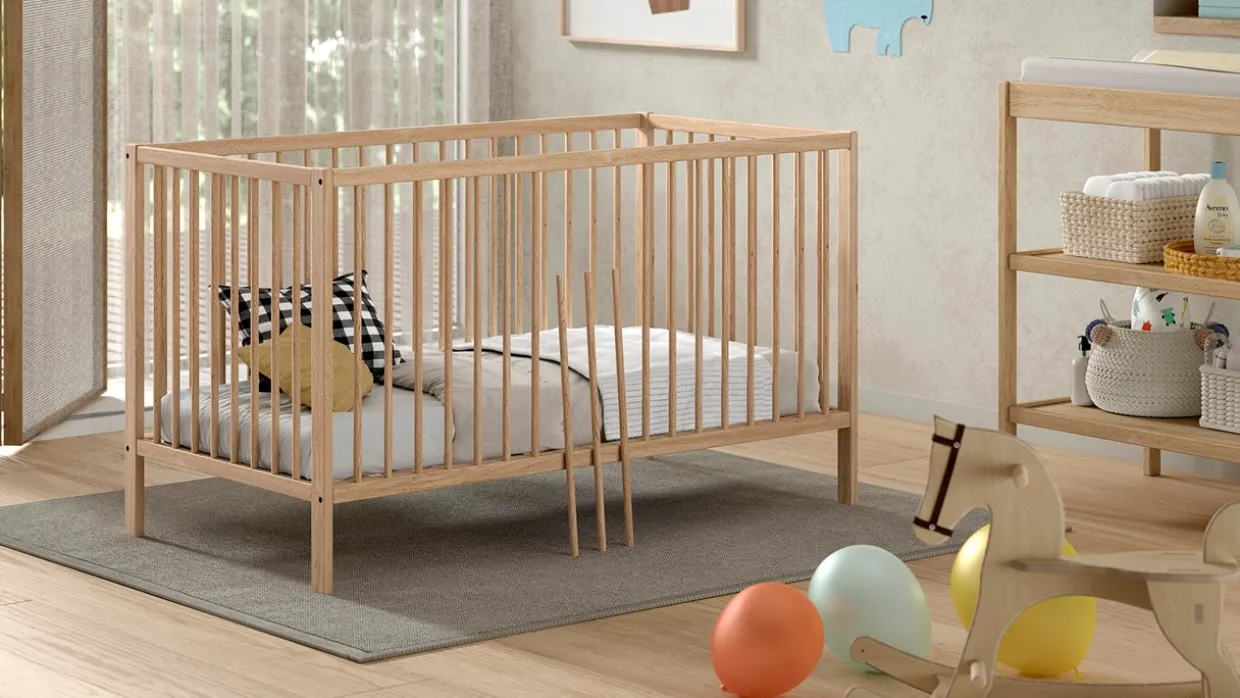 Babyledikant Dino 70x140 met verzorgingstafel
