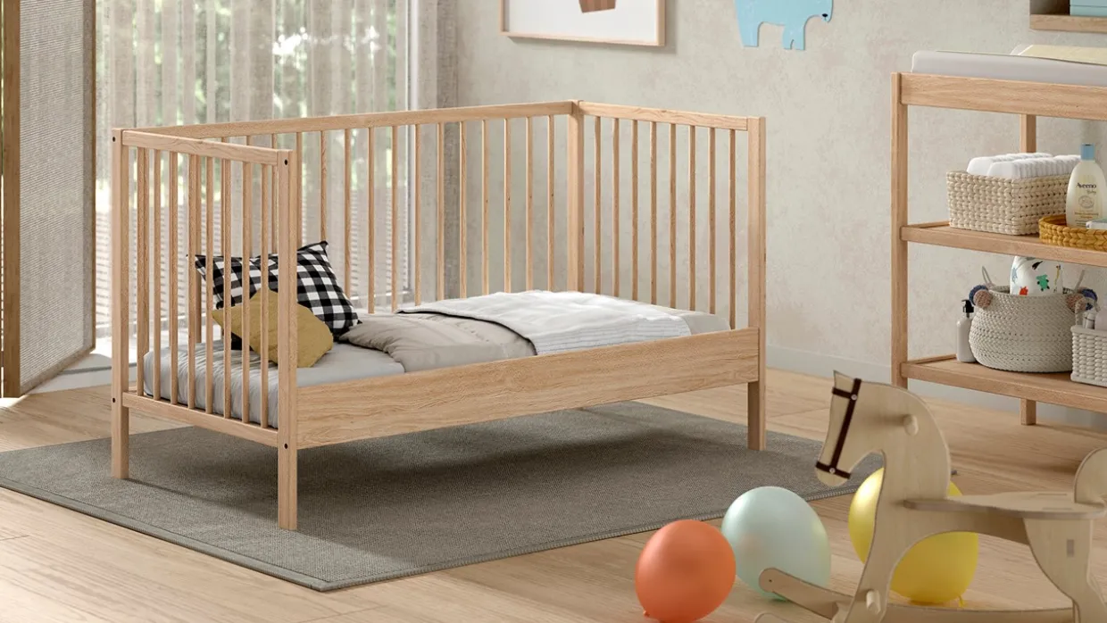 Babyledikant Dino 70x140 met verzorgingstafel