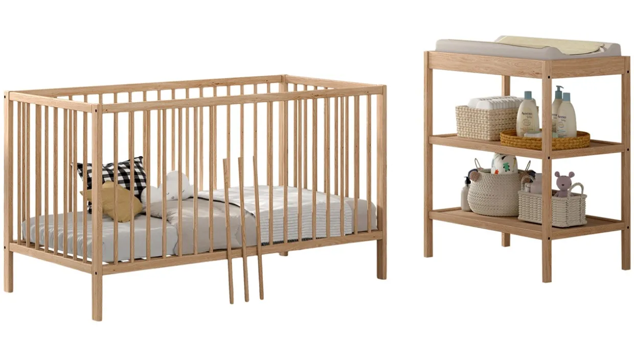 Babyledikant Dino 70x140 met verzorgingstafel