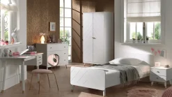 Bed Billy met nachtkast, bureau en commode 3 laden