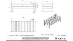 Bed Margrit 90