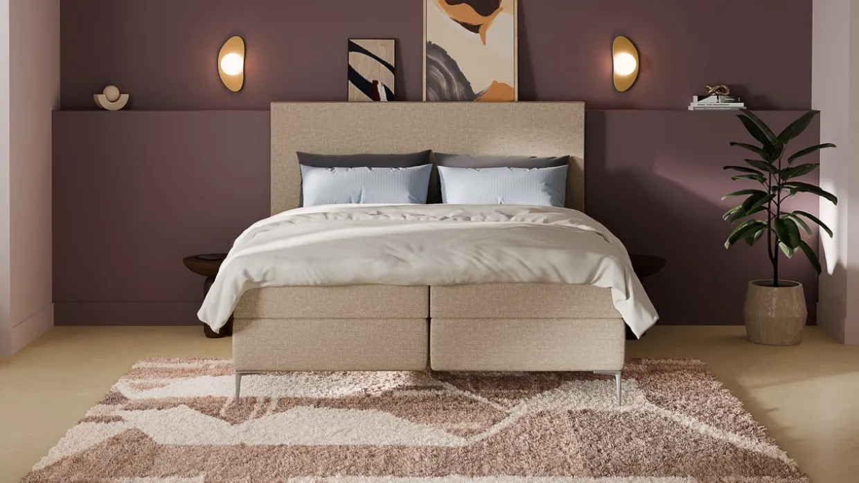 Boxspring Emerald - Linen touch