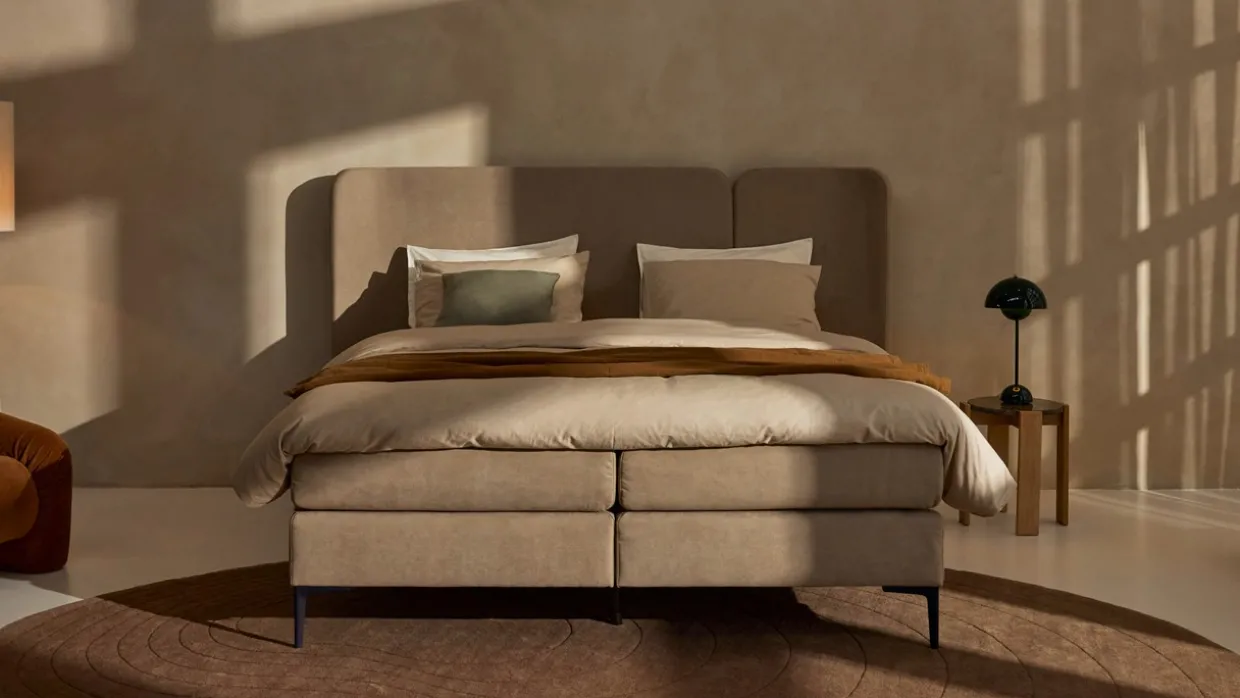 Boxspring Mesa - Soft suede