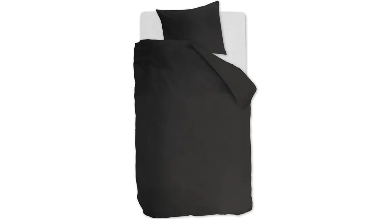 Dekbedovertrek Cotton Uni Antraciet