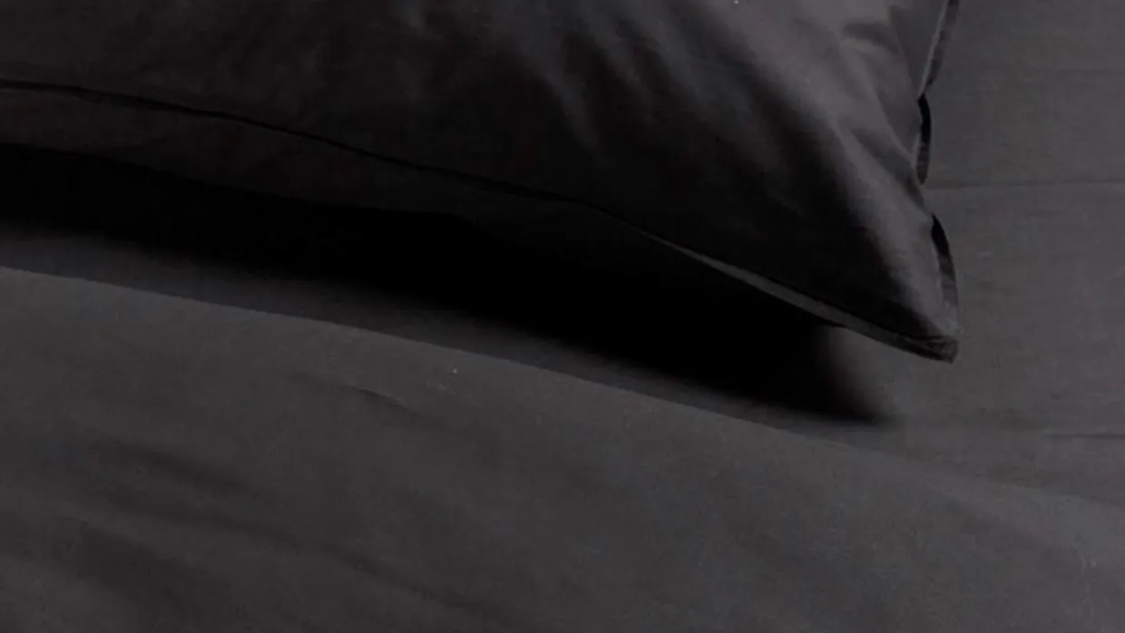 Dekbedovertrek Cotton Uni Antraciet