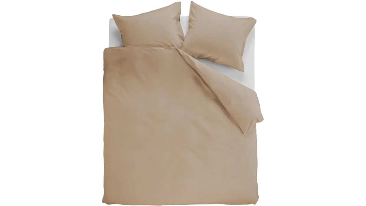 Dekbedovertrek Cotton Uni Khaki