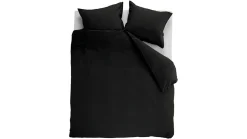 Dekbedovertrek Cotton Uni Black