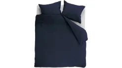 Dekbedovertrek Cotton Uni Dark Blue