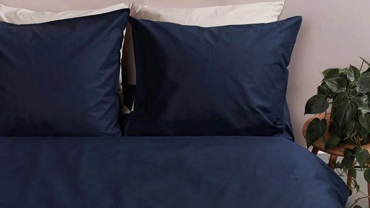 Dekbedovertrek Cotton Uni Dark Blue