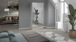 Draaideurkast Compact met spiegeldeuren