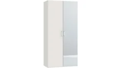 Draaideurkast Compact met hout- en spiegeldeuren