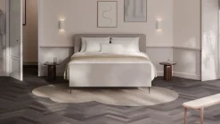 Elektrische boxspring Glade - Natural linen