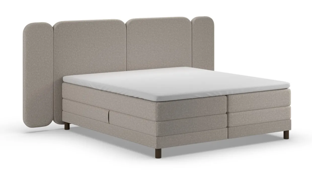 Elektrische boxspring Ridge - Warm wool