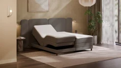 Elektrische boxspring Ridge - Wool look