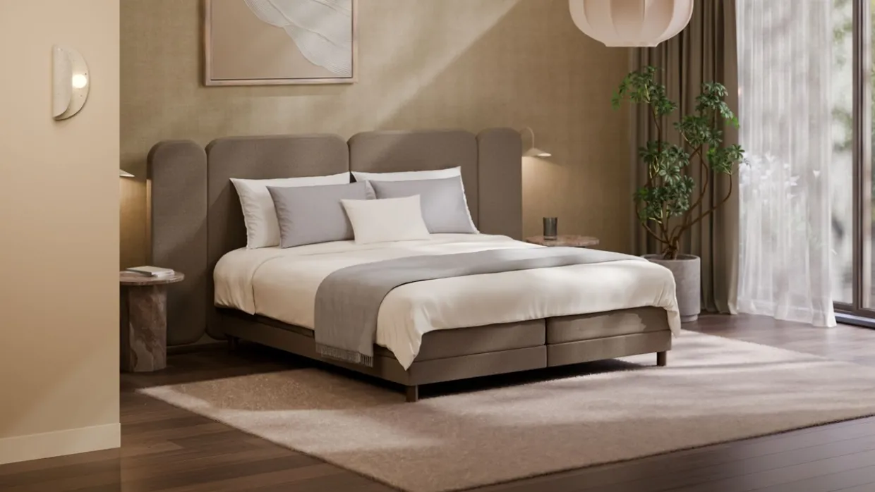 Elektrische boxspring Ridge met Kårlsson Excellence matras - Warm wool