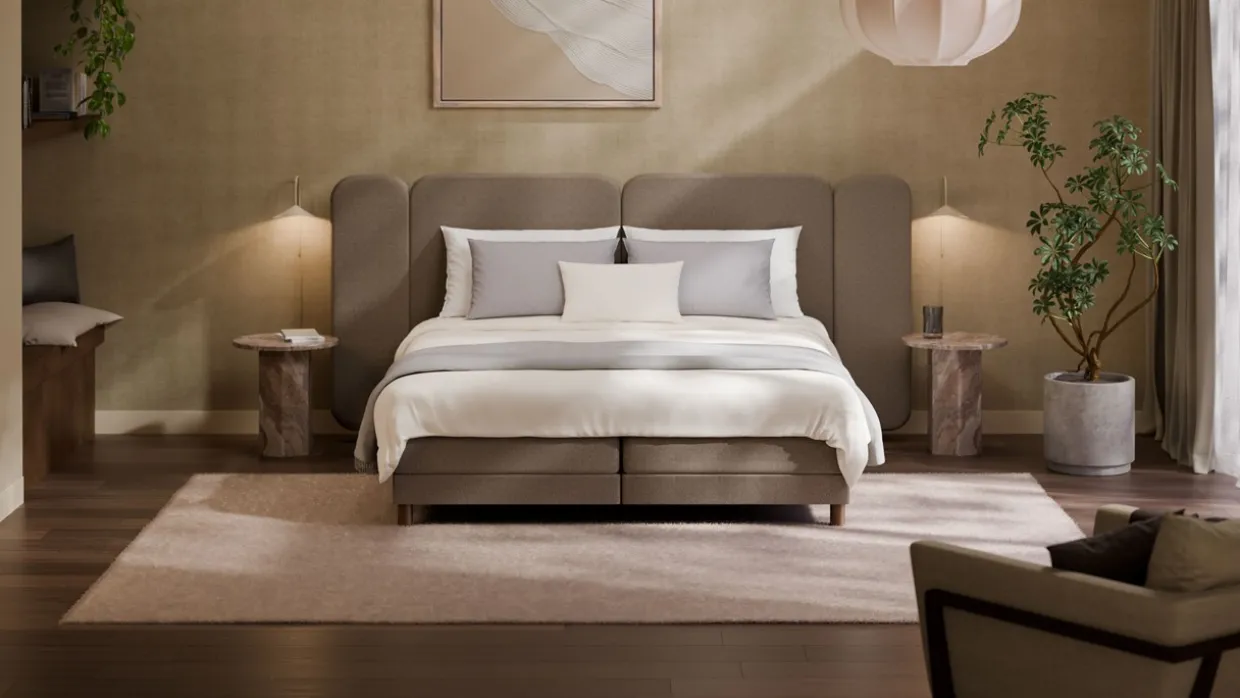 Elektrische boxspring Ridge met Kårlsson Excellence matras - Warm wool