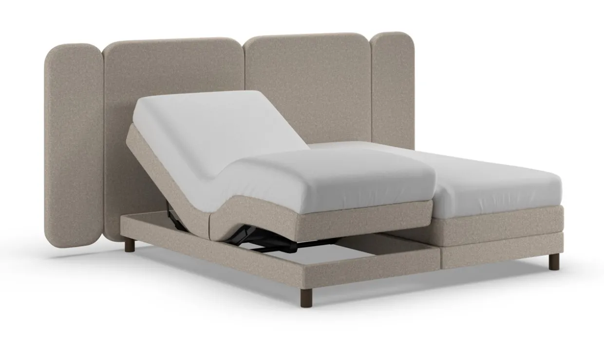 Elektrische boxspring Ridge met Kårlsson Excellence matras - Warm wool