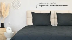 HappyBed Black - dekbed zonder overtrek