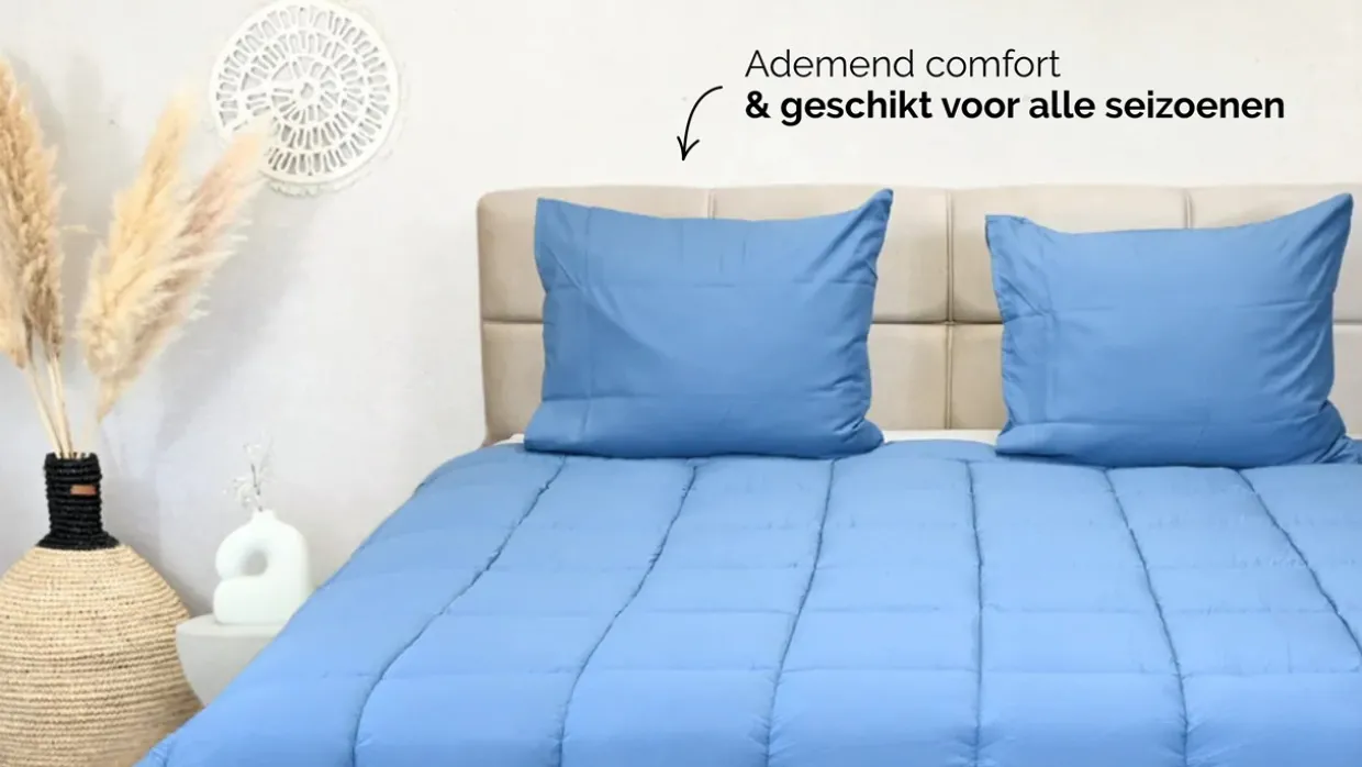 HappyBed Bluestone - dekbed zonder overtrek