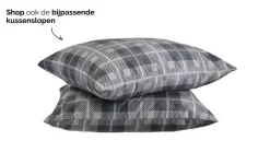 HappyBed Grey Tartan - dekbed zonder overtrek