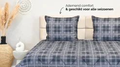 HappyBed Grey Tartan - dekbed zonder overtrek
