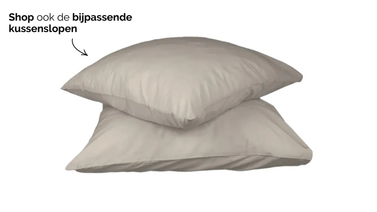 HappyBed Taupe - dekbed zonder overtrek