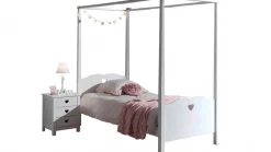 Hemelbed Amori met nachtkast