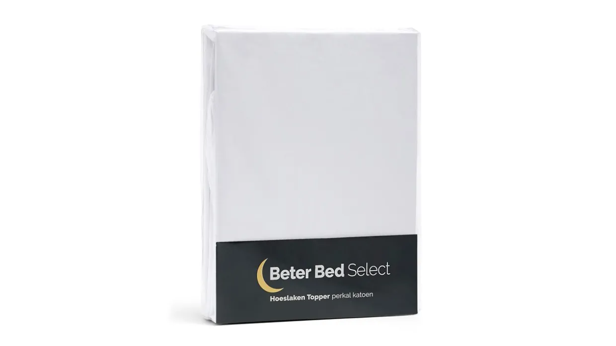 Hoeslaken Beter Bed Select Perkal topper
