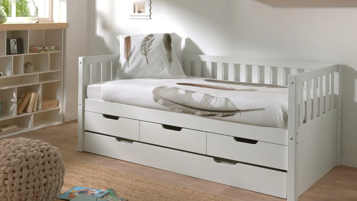 Kajuitbed Fritz met 3 laden en slaaplade
