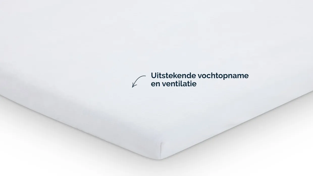 Molton matrasbeschermer B Bright voor splittopper