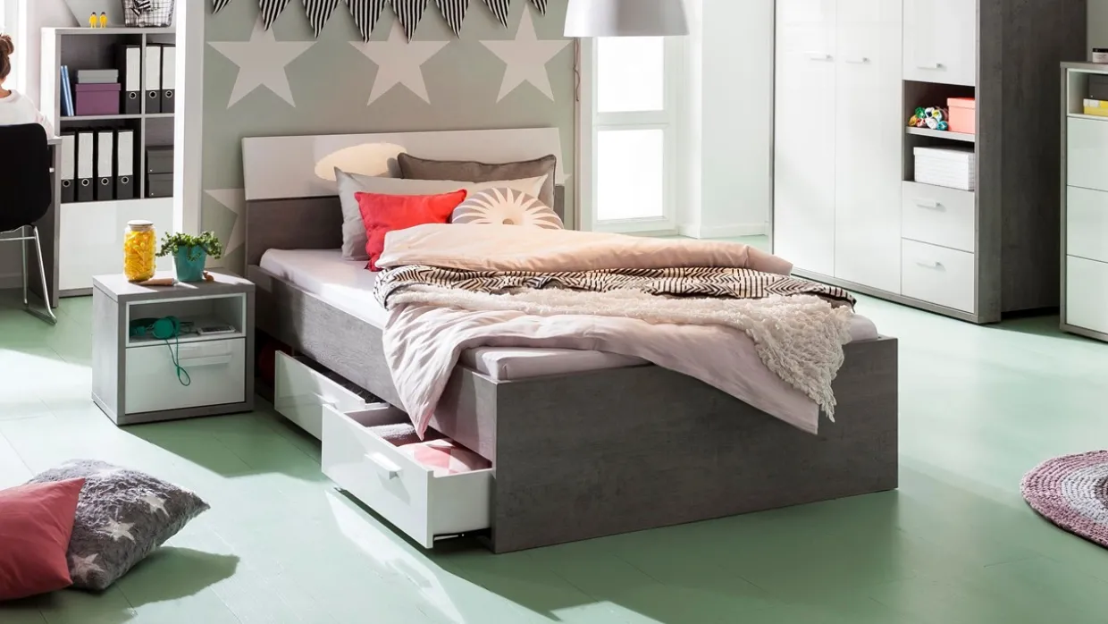 Opbergbed Mipiace met laden