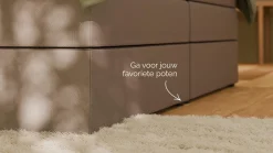 Opbergboxspring Jade - Matte leather
