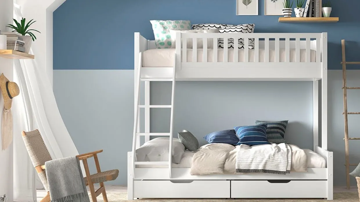 Stapelbed Scott 3-persoons met ladenset