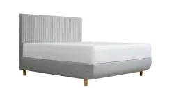 TEMPURĀ® Bed Arc met hoofdbord Vertical, schotelbodem en Pro matrassen