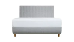 TEMPUR® Bed Arc met hoofdbord Vertical, schotelbodem en Pro matrassen