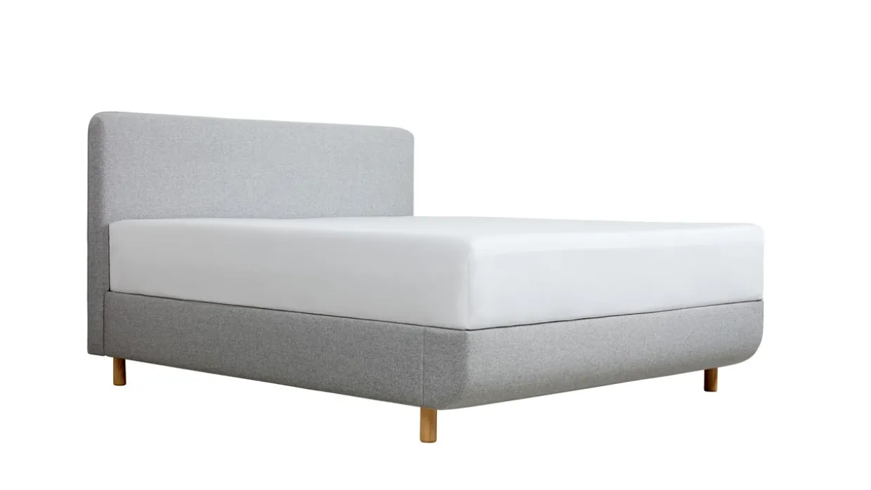 TEMPUR® Bed Arc met hoofdbord Form, schotelbodem en Pro matrassen