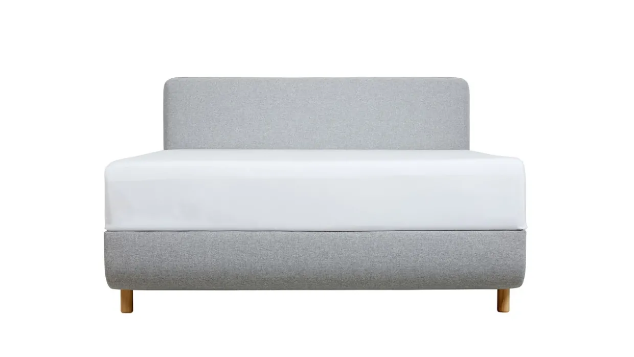 TEMPUR® Bed Arc met hoofdbord Form, schotelbodem en Pro matrassen