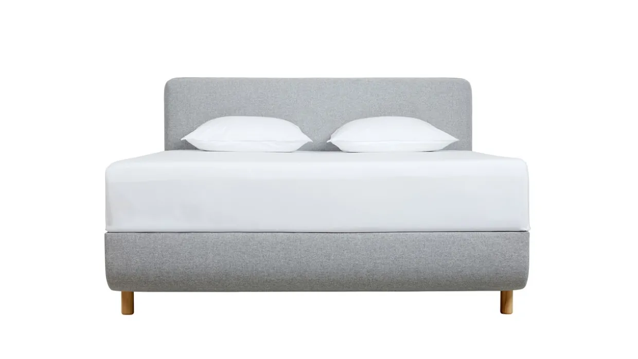 TEMPUR® Bed Arc met hoofdbord Form, schotelbodem en Pro matrassen